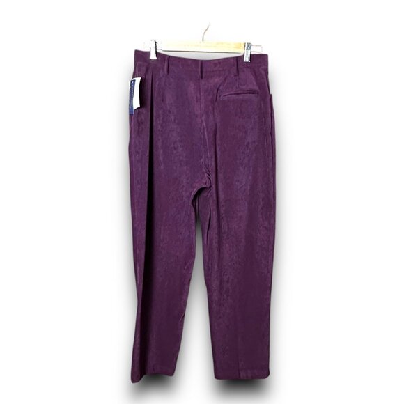 Charter Club Petite 12P Burgundy Pants 97% Polyester 3% Spandex Dry Clean Only - Picture 3 of 14